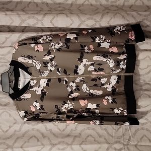 NWT Women's ECOWISH lightweight inspired full zip bomber jacket army green XL.